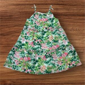 Janie and Jack Tropical Floral Ruffle Sundress Size 4 NWT